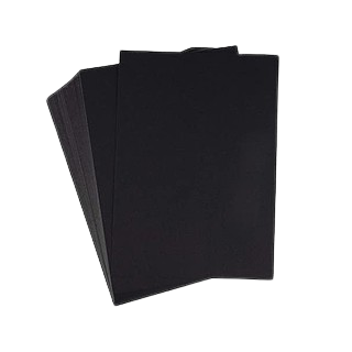 nielsen Conservation paspartú cartón 1,5 mm, Juego de 5, Formato Exterior  30x40 cm para Formato de Imagen 20,5x29,5 cm (DIN A4), Negro, Superficie  Lisa